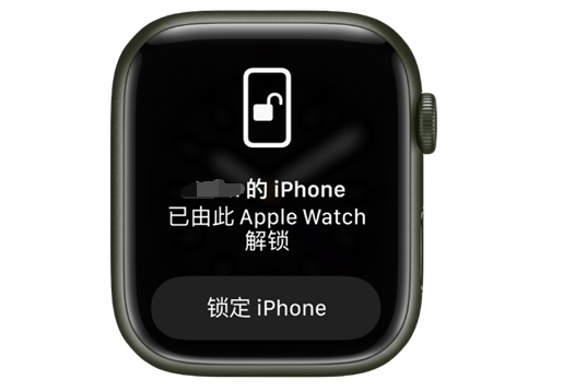 栾城苹果手机维修分享用 AppleWatch 解锁配备面容 ID 的 iPhone方法 