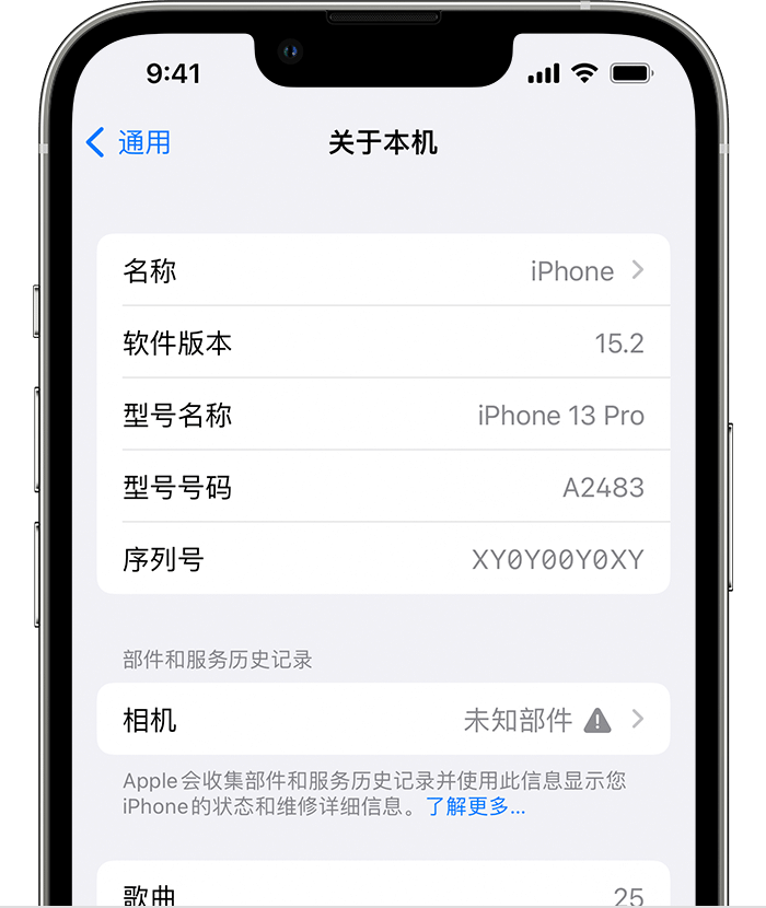 栾城苹果维修分享iPhone 出现提示相机“未知部件”是什么原因？ 